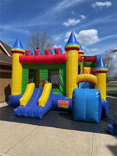 Castle slide bouncer